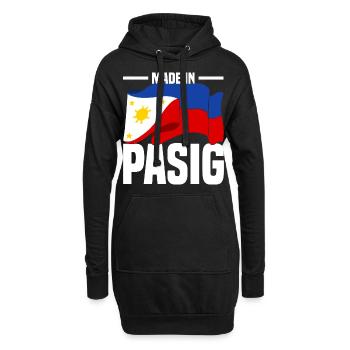 Philippinen - Hoodie-Kleid - Schwarz - Vorne