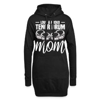Tenortrommel Spieler Blaskapelle Musiker Geschenk - Hoodie-Kleid - Schwarz - Vorne