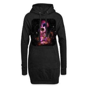 le trou noir connu sous le nom de votre chat (TILE) - Sweat-shirt à capuche long Femme - noir - Devant
