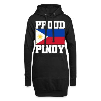 Philippinen Flagge | Filipino Land Asien Geschenke - Hoodie-Kleid - Schwarz - Vorne