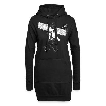 Zimmermann - Hoodie-Kleid - Schwarz - Vorne