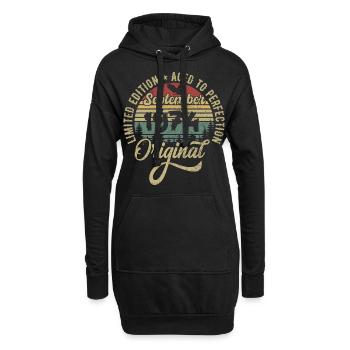 51. Geburtstag September 1974 - 51 Jahre alt - Hoodie-Kleid - Schwarz - Vorne