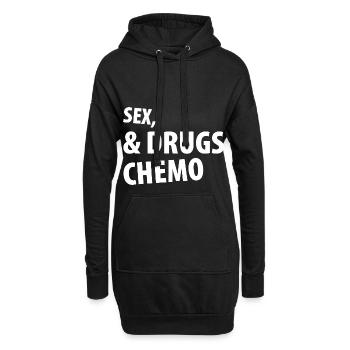 Sex Drugs Chemo - Hoodie Dress - black - Front