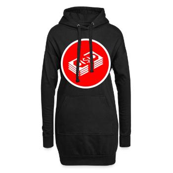 Geld Money Kreis - Hoodie-Kleid - Schwarz - Vorne