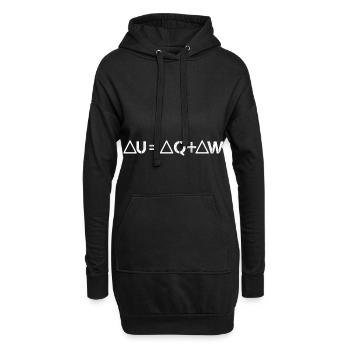 Thermodynamik Entropie - Hoodie-Kleid - Schwarz - Vorne