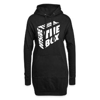 Sortez des sentiers battus - Sweat-shirt à capuche long Femme - noir - Devant
