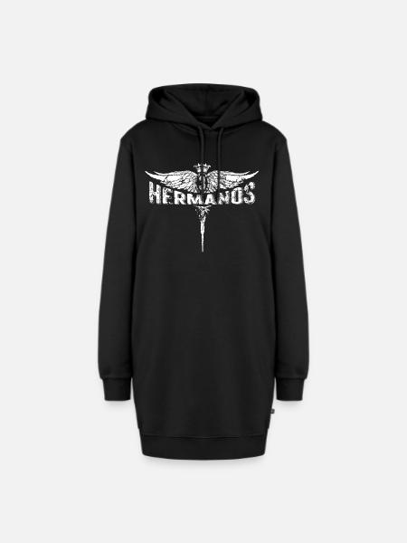 Tres Hermanos - Hoodie-Kleid - Schwarz