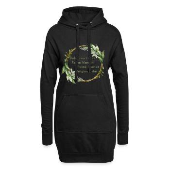 Alle haben das Recht zu leben - black lives matter - Hoodie-Kleid - Schwarz - Vorne