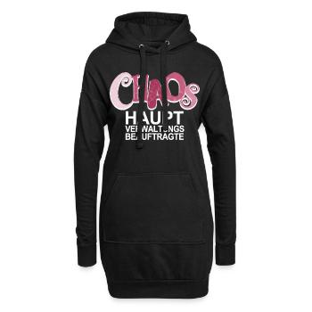 Chaos Beauftragte - lustiger Spruch für Mütter - Hoodie-Kleid - Schwarz - Vorne