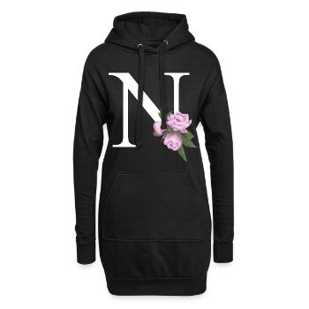 N - Hoodie-Kleid - Schwarz - Vorne