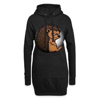 Igel Igelliebhaber Igelbesitzer Igelhalter Stachel - Hoodie-Kleid - Schwarz - Vorne