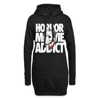 Horror Movie Addict Slasher Fan Design - Hoodie-Kleid - Schwarz - Vorne