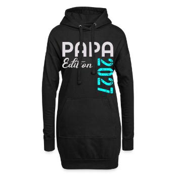 ÉDITION 2027 DU PAPA DU BÉBÉ - Sweat-shirt à capuche long Femme - noir - Devant