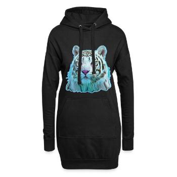 Tiger - Sweat-shirt à capuche long Femme - noir - Devant