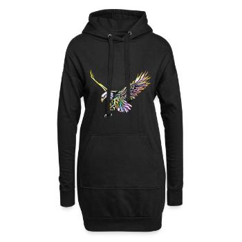 Aigle - Sweat-shirt à capuche long Femme - noir - Devant