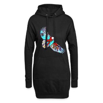Aigle - Sweat-shirt à capuche long Femme - noir - Devant