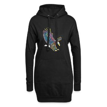 Aigle - Sweat-shirt à capuche long Femme - noir - Devant