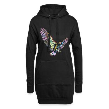 Aigle - Sweat-shirt à capuche long Femme - noir - Devant