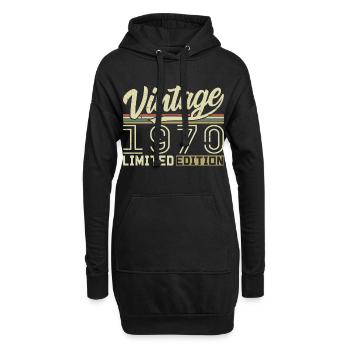 Légende depuis 1970 Né en 1970 Anniversaire 54 ans - Sweat-shirt à capuche long Femme - noir - Devant