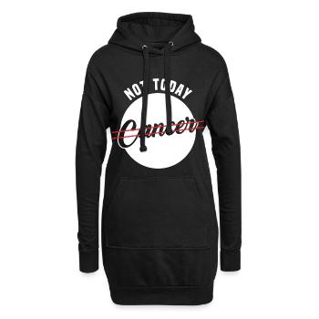 Nicht Heute Krebs - Hoodie-Kleid - Schwarz - Vorne