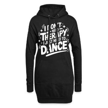 Tanzen Tänzer Tanzen - Hoodie-Kleid - Schwarz - Vorne