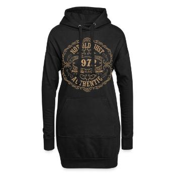 1972 Classique 1972 Cadeau Anniversaire 1972 Rétro - Sweat-shirt à capuche long Femme - noir - Devant