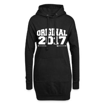 Originale 2017 | Cadeau d’anniversaire 2017 - Sweat-shirt à capuche long Femme - noir - Devant