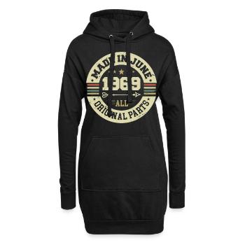 Juni 1969 Geburtstagsgeschenk Juni 1969 Juni 1969 - Hoodie-Kleid - Schwarz - Vorne