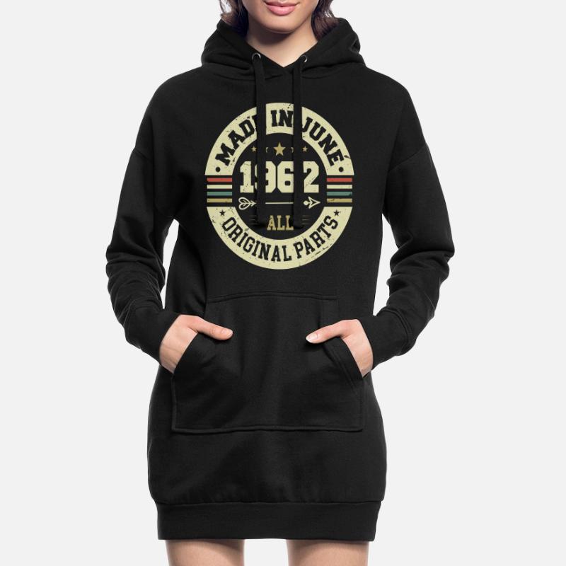 Juni 1962 Geburtstagsgeschenk Juni 1962 Juni 1962 Hoodie-Kleid