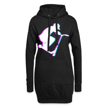 Cooles Stunt Scooter Tretroller Skater Geschenk - Hoodie-Kleid - Schwarz - Vorne