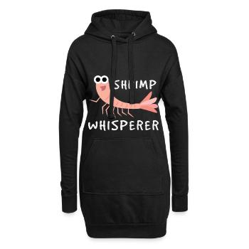 Garnelen Flüsterer - Hoodie-Kleid - Schwarz - Vorne