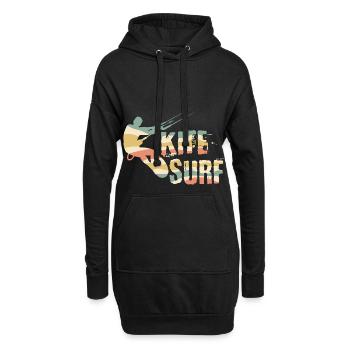 Kiten - Hoodie-Kleid - Schwarz - Vorne