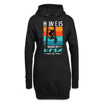 BMX - Sweat-shirt à capuche long Femme - noir - Devant