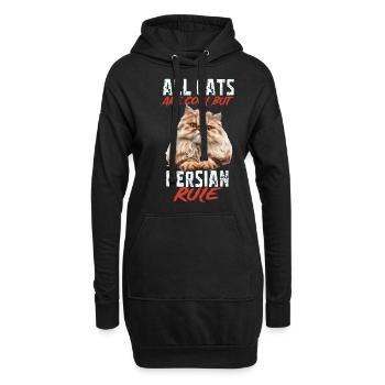 Perse - Sweat-shirt à capuche long Femme - noir - Devant