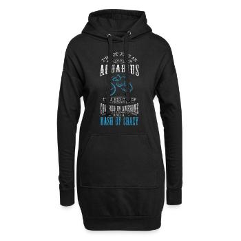 Tierkreiszeichen Januar Sternbild Planeten - Hoodie-Kleid - Schwarz - Vorne