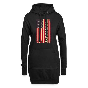 Feuerwehr - Hoodie-Kleid - Schwarz - Vorne