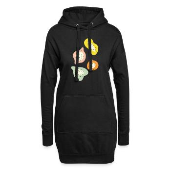 Fruits exotiques - Sweat-shirt à capuche long Femme - noir - Devant