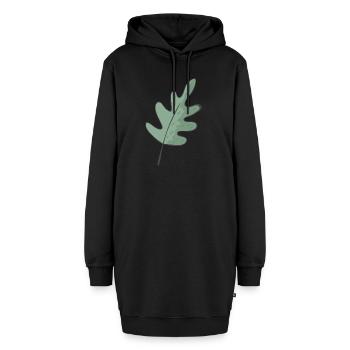 Wald - Hoodie-Kleid - Schwarz - Vorne - AI Model Female 172 light (172cm)