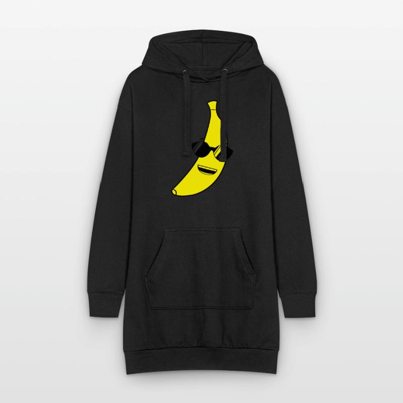 banane_cool_2 Hoodie-Kleid