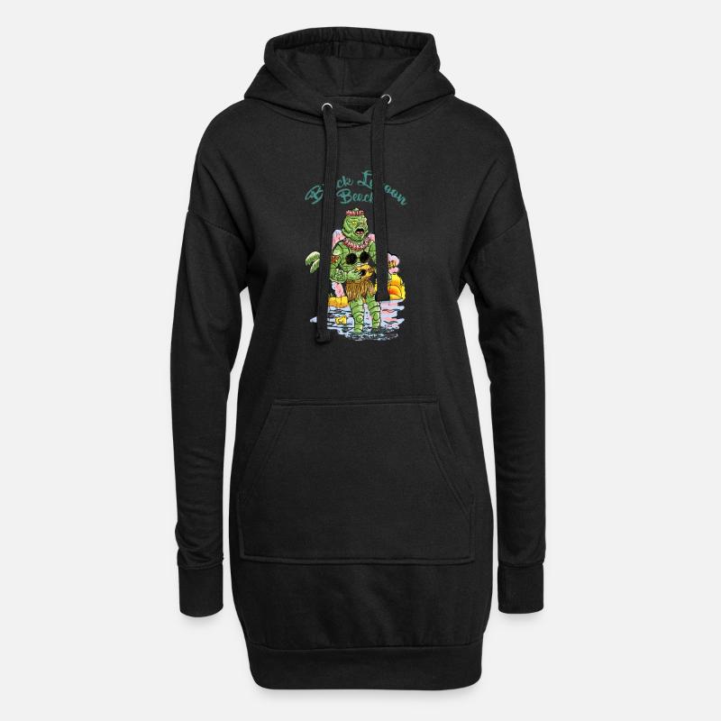 vahinedulagoon - Hoodie-Kleid - Schwarz