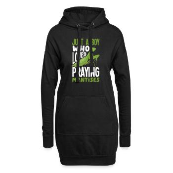 Insect Bug Collector Just a Boy Who Loves Praying - Hoodie Dress - black - Front