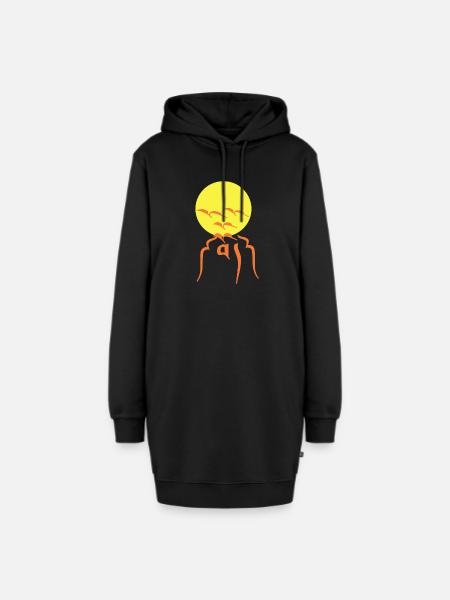 Free Tibet in tibetisch " Bod = Tibet " Freiheit - Hoodie-Kleid - Schwarz