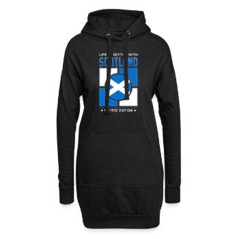 Scotland - Hoodie-Kleid - Schwarz - Vorne