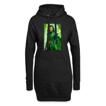 Loki est un dieu rusé et un métamorphe - Sweat-shirt à capuche long Femme - noir - Devant