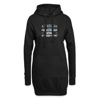 Anniversaire 50 Ans Homme Parfait Papa Tonton - Sweat-shirt à capuche long Femme - noir - Devant