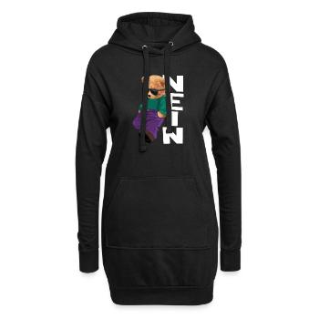 Teddy Rebel Neon Outfit NEIN - Hoodie-Kleid - Schwarz - Vorne