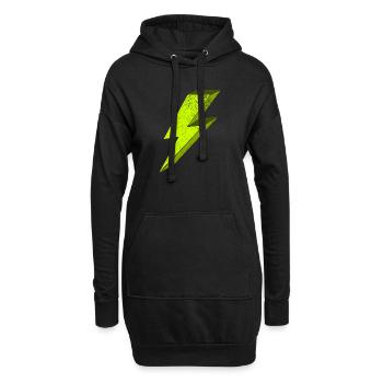 flash électrique lumineux illustration 3D - Sweat-shirt à capuche long Femme - noir - Devant