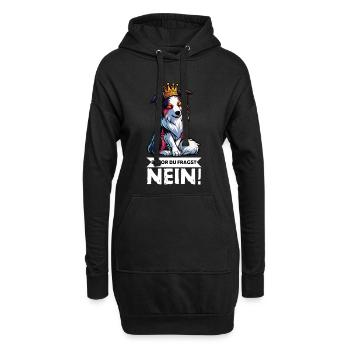Avant que vous ne demandiez : Berger australien Aussie Aussie - Sweat-shirt à capuche long Femme - noir - Devant