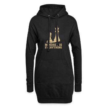 Mindset Is Everything – Chess Strategy Design - Sweat-shirt à capuche long Femme - noir - Devant