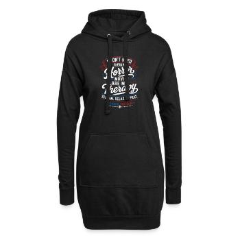 Horror Therapy Movie Night Design - Hoodie-Kleid - Schwarz - Vorne